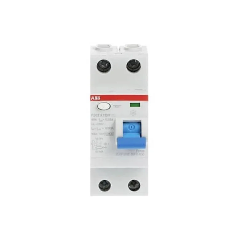 Fehlerstromschutzschalter Typ A, 30 mA, 2-polig — ABB F202A-40/0,03